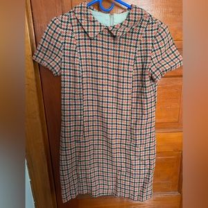 Vintage 60s Houndstooth Mini Dress